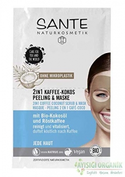 Sante: 2in1 Kaffee-Kokos Peeling & Maske (2x4 ml)